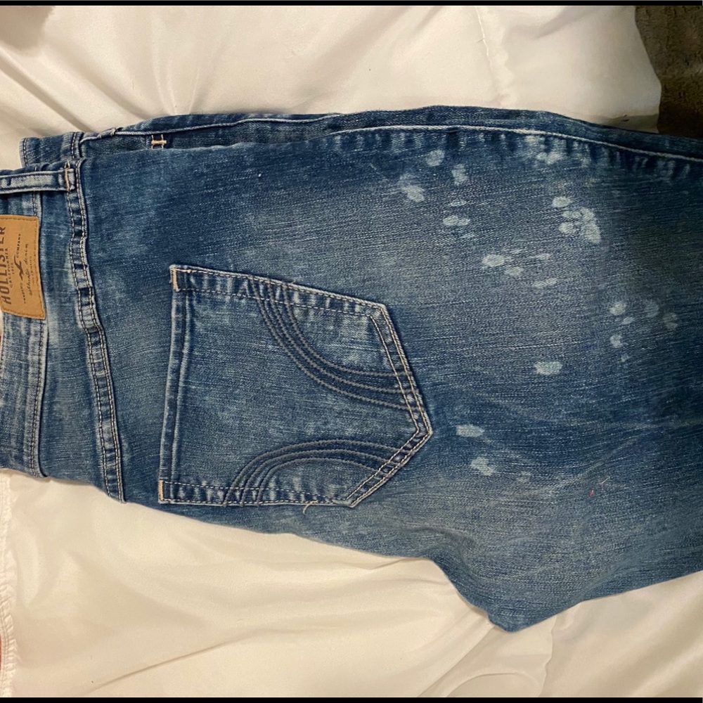 Hollister bleach tie dye jeans